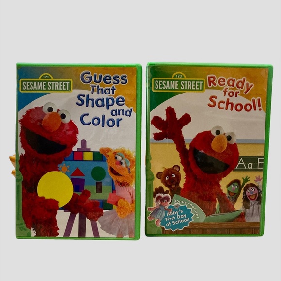 Kids Set Of 2 Sesame Street DVDs - Picture 1 of 5
